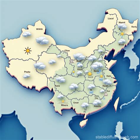 Chinese Weather Map | Stable Diffusion Online