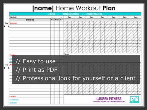 Workout Routine Template Excel 的图像结果