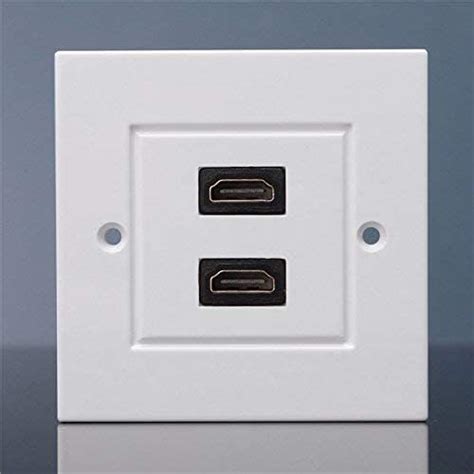 XIKKART Face Plate, HDMI Multimedia Modular Wall Socket Face Plate ...