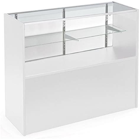 Displays2go 4’ Store Counter - Aluminum & Tempered India | Ubuy
