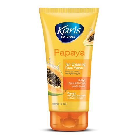 Papaya Tan Cleaning Face Wash – Karis Naturals
