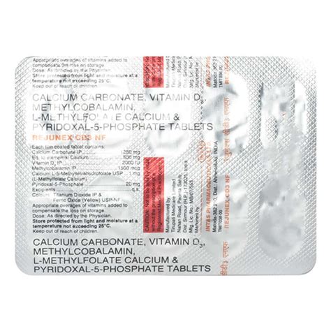Buy REJUNEX CD3 NF STRIP OF 10 TABLETS Online & Get Upto 60% OFF at ...