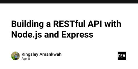 Image result for NodeJS API Tutorial