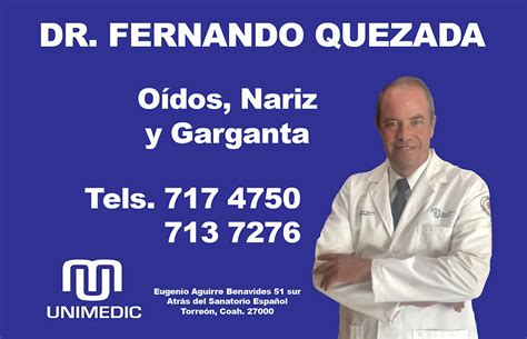 Dr Fernando Quezada | otorrino | Eugenio Aguirre Benavides 51 sur ...