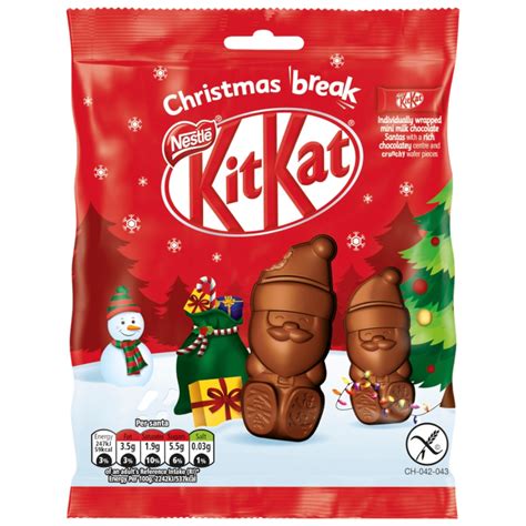 Kit Kat Santa Milk Chocolate Sharing Bag - 1.94oz (55g) | Poppin Candy