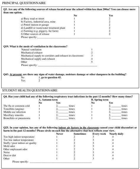Image result for Examples of Questionnaires KS1