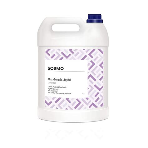 Amazon Brand - Solimo Liquid Handwash, Refill Can | Lavender | 5 Litre ...