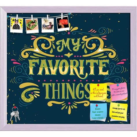 ArtzFolio My Favorite Things Printed Bulletin Board Notice Pin Board ...