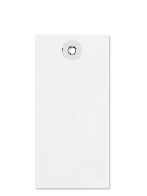 White Tyvek® Tags - #4, 4 1/4 x 2 1/8", Plain S-2022PLAIN - ULINE