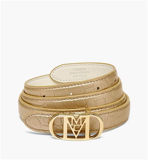 Popular gold women's belts from mcm | Editorialist