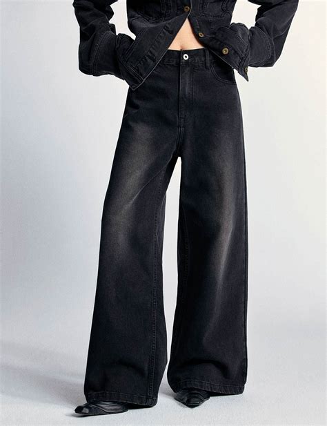 Jane Faded Wide Leg Jeans | Denim inspiration, Wide leg jeans, Black jeans