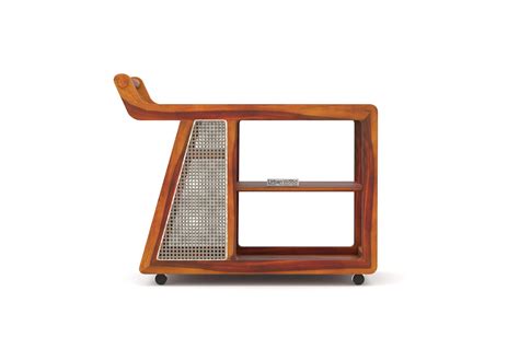 Buy Bink Bar Trolley (Honey Finish) Online in India | UrbanWood