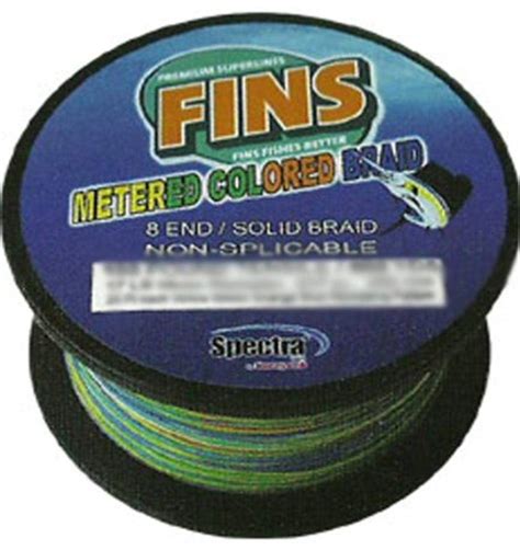 Buy Fins Spectra 1200-Yards Hollow Core Metered Fishing Line, 100-Pound ...