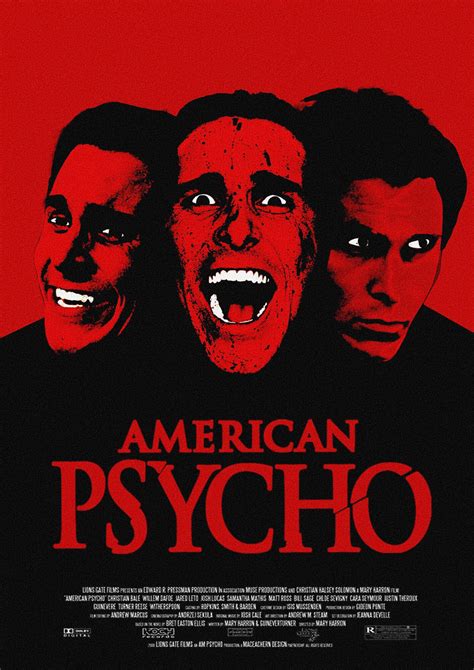 American Psycho Poster Font