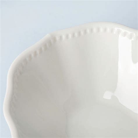 Serena Oval Serving Bowl White 10 inch 800 ml