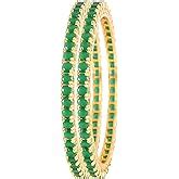 Buy Ratnavali Jewels American Diamond Studded Gold Plated Traditional ...