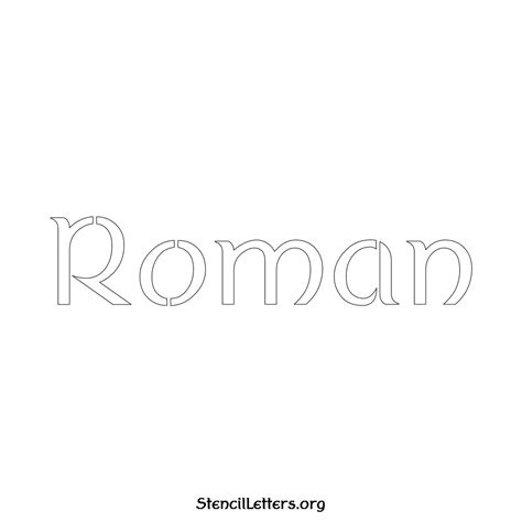 Roman Free Printable Family Name Stencils with 6 Unique Typography and ...