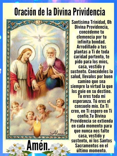 Oración de la Divina Prividencia.Santisima Trinidad, Oh Divina ...