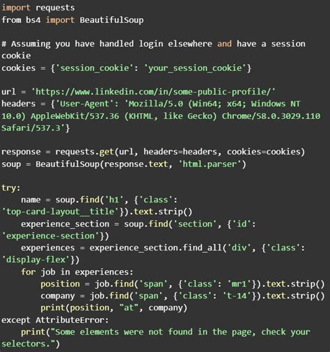 Image result for LinkedIn Scraping Using Python
