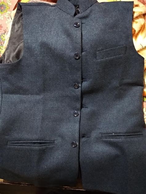 Wintage Men's Tweed Wool Festive and Casual Nehru Jacket Vest Waistcoat ...