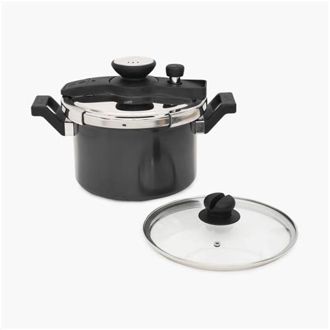 Buy PRESTIGE Clip-On Stainless Steel Pressure Cooker With Glass Lid ...