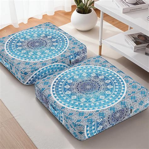 Amazon.com: PRIMEPATIO Moroccan Floor Pillows for Adults, 2 Pack ...
