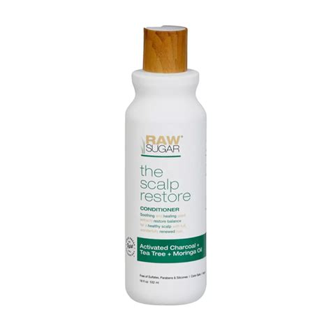 Raw Sugar The Scalp Restore Conditioner, Activated Charcoal + Tea Tree ...