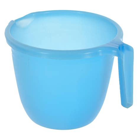 Plastic Bathroom Mug 1 Litre Pack of 1 Sky Blue 1 Liter (3) : Amazon.in ...