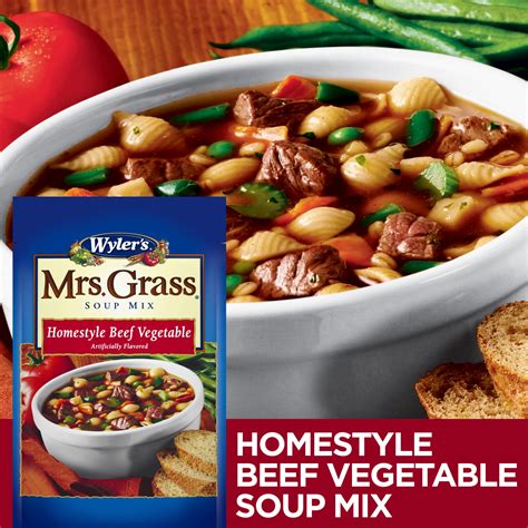 Mrs. Grass Homestyle Beef Vegetable Hearty Soup Mix 7.48 oz | Shipt