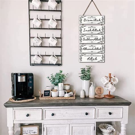 Buy Dazingart Islamic Wooden Wall Decor Eid Ramadan Mubarak Start with ...