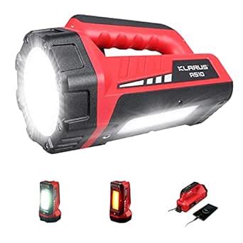 klarus RS10 Rechargeable Spotlight Flashlight with White/Red Flood ...