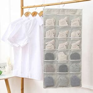 ORPIO (LABEL) Multifunction Folding Dual-Sided Hanging Closet Organizer ...