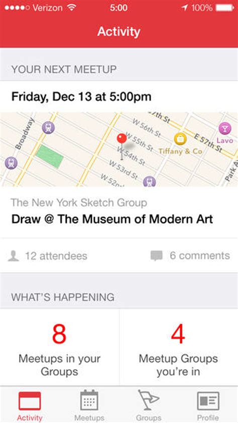 Image result for Meetup App Features
