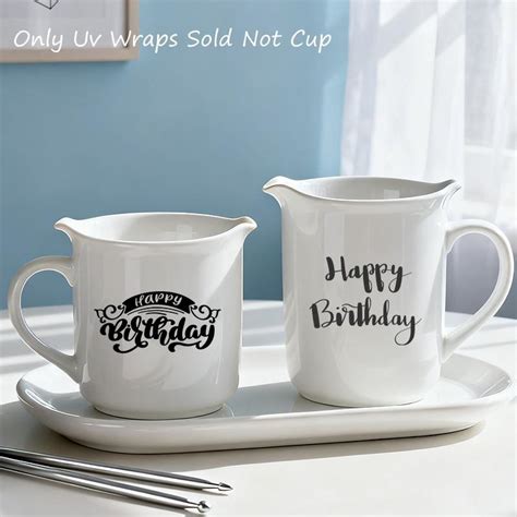 40pcs Happy Birthday UV DTF Stickers for Glasses and Mugs, Home Decor ...