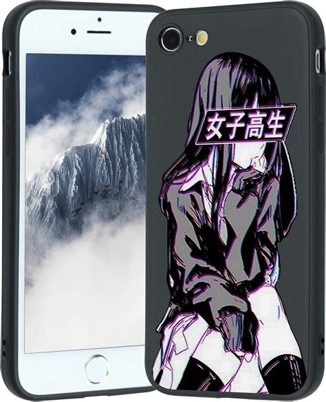 Buy Anime iPhone SE 202087 Case,Sad Japanese Anime Motion Schoolgirl ...