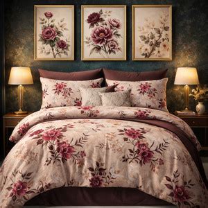 LoomVeda Cotton Double Flat 230 TC Floral Bedsheet - Buy LoomVeda ...