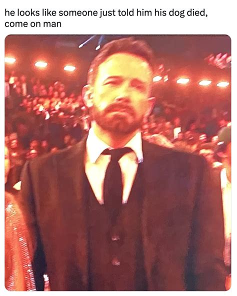 Bored Ben Affleck Meme (2023 Grammy Awards) | Bored Ben Affleck (2023 ...