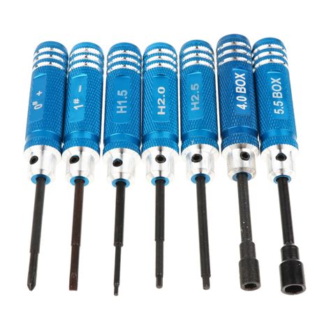 IVELECT 7 Pieces Steel Screwdriver Set RC Tool Kit for RC Model Car ...