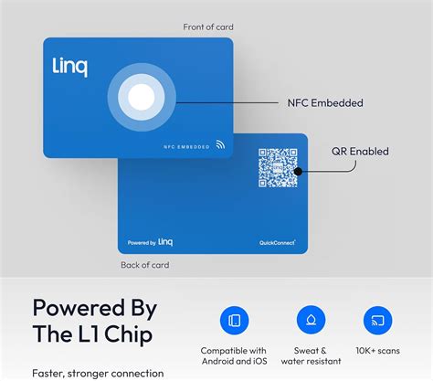 Linq Smart NFC Digital Business Card - Blue India | Ubuy