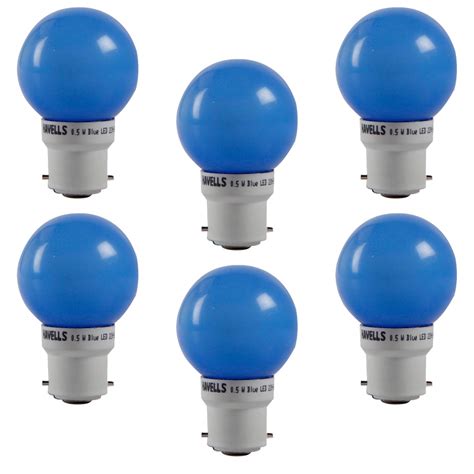 Buy Havells LED Adore 0.5W B22 (Blue, Pack of 6) Online at Low Prices ...