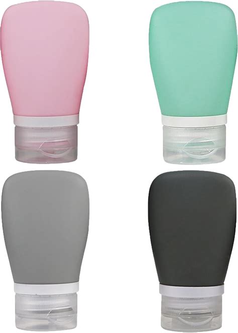 Amazon.com: Zlongron 4 pack leak-proof mini condiment bottles, food ...