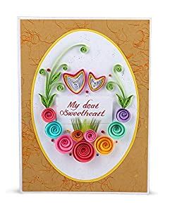 Swapnil Arts Handmade 3D Paper Quilling My Dear Sweetheart Greeting ...