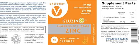 Extreme V, Inc Immune Power Combo: Zinc & Vitamin C Capsules - 60 India ...