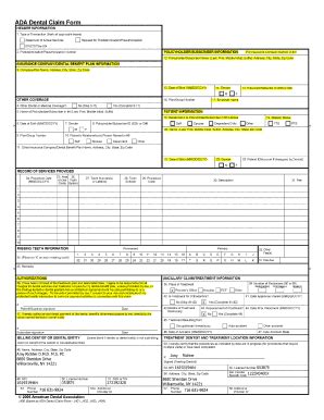 Orthodontic Claim Sample - Fill Online, Printable, Fillable, Blank ...