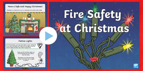 KS2 Fire Safety at Christmas Information PowerPoint
