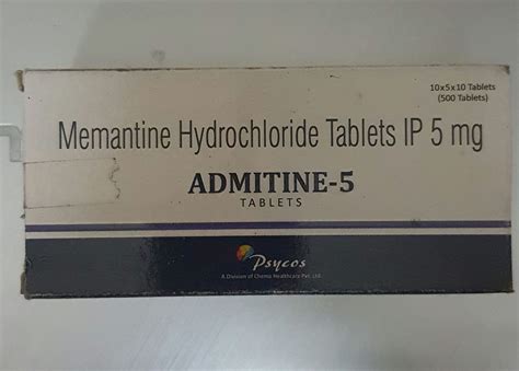 Memantine Hcl tablets 5 mg, 10s | API GENERIC PHARMACY