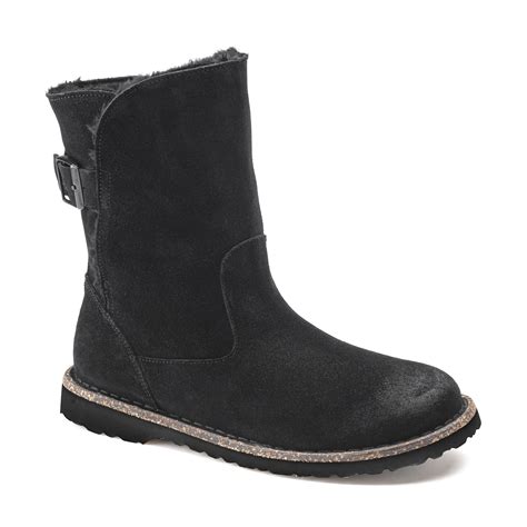 Uppsala Shearling Suede Leather Black | BIRKENSTOCK