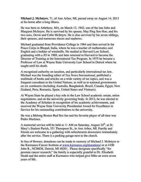 Image result for Sample Obituary