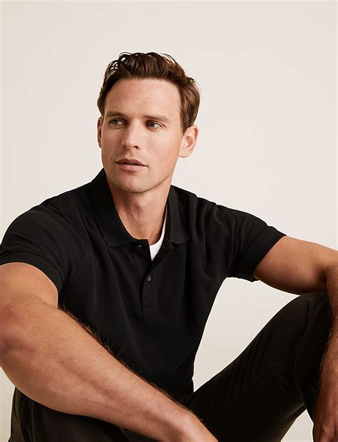 Buy Pure Cotton Pique Polo Shirt at Marks & Spencer