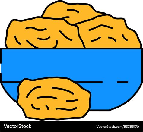 Dried eggplant icon color Royalty Free Vector Image
